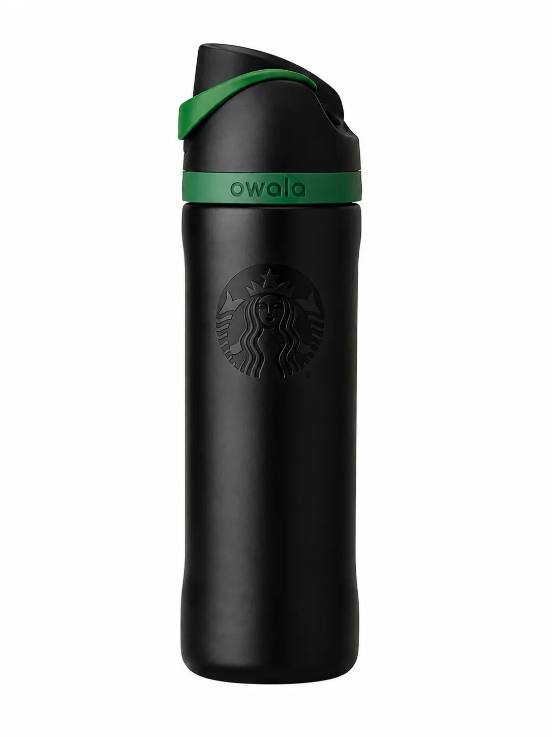 Starbucks x Owala FreeSip Insulated Bottle — Black/Green, 24oz