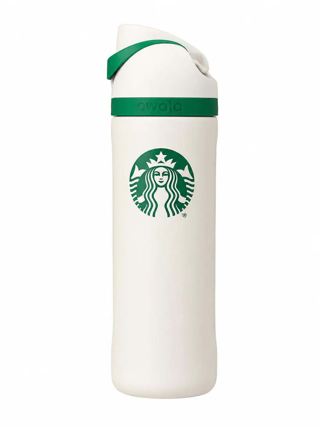 Starbucks x Owala FreeSip Water Bottle — White, 24oz, Limited Edition