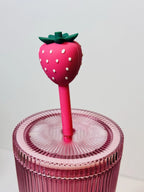 🍓NWT Starbucks 2026 Pink Drink Limited Edition Cold Cup w/ Strawberry Topper
