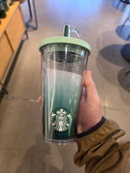Starbucks Road Trip Collection Cold Cup aqua hue 16 oz