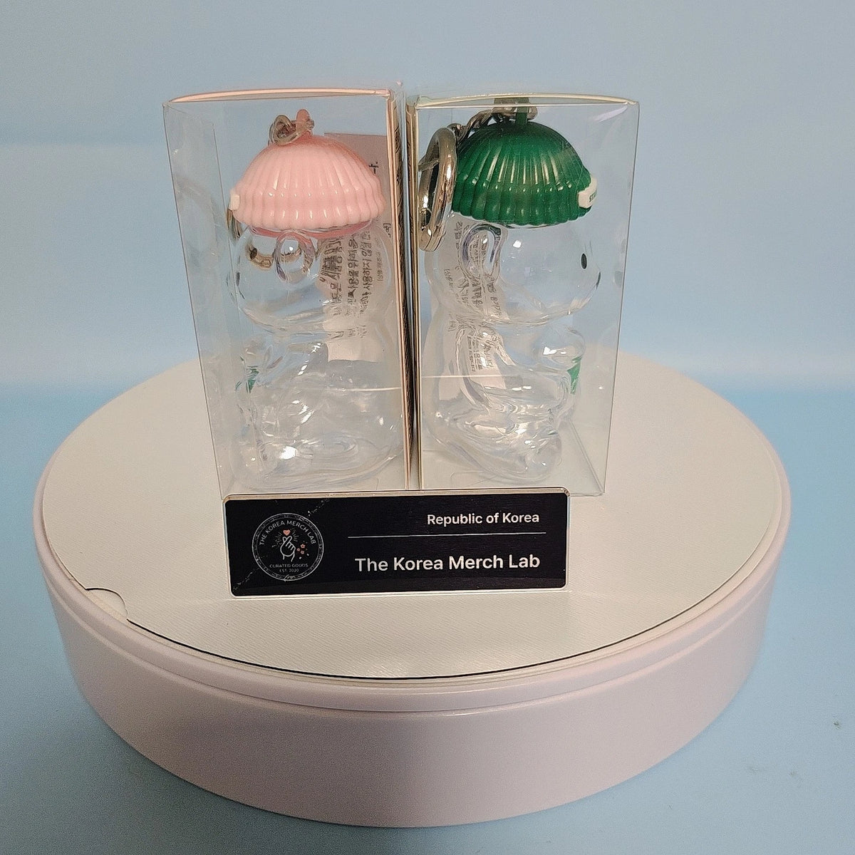Starbucks Korea Bearista Miniature Keychain Keyring 2 Types Pink Green MD