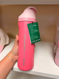 Starbucks Pink Vibes Owala FreeShip Water Bottle Pink New Collection Cute Cup