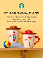 Starbucks Korea 2026 Toy Story Woody &amp; Jessie Mug 2P Set 350ml 11.83oz Limited