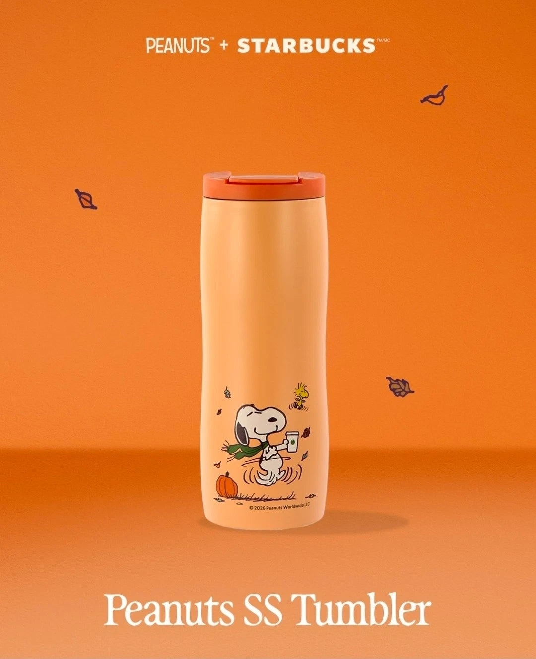 Starbucks Korea 2026 PEANUTS Snoopy Tumbler Cup Mug Bearista Keychain Coldcup MD