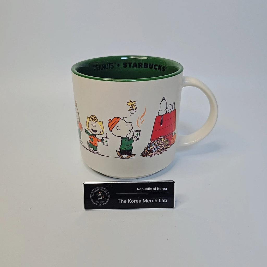 Starbucks Korea 2026 Peanuts Snoopy Mug Cup MD Pumpkin 414ml 14oz Authentic