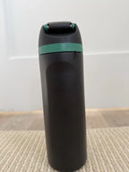 Starbucks x Owala FreeSip 24oz Black Green Insulated Bottle New w/ Tags