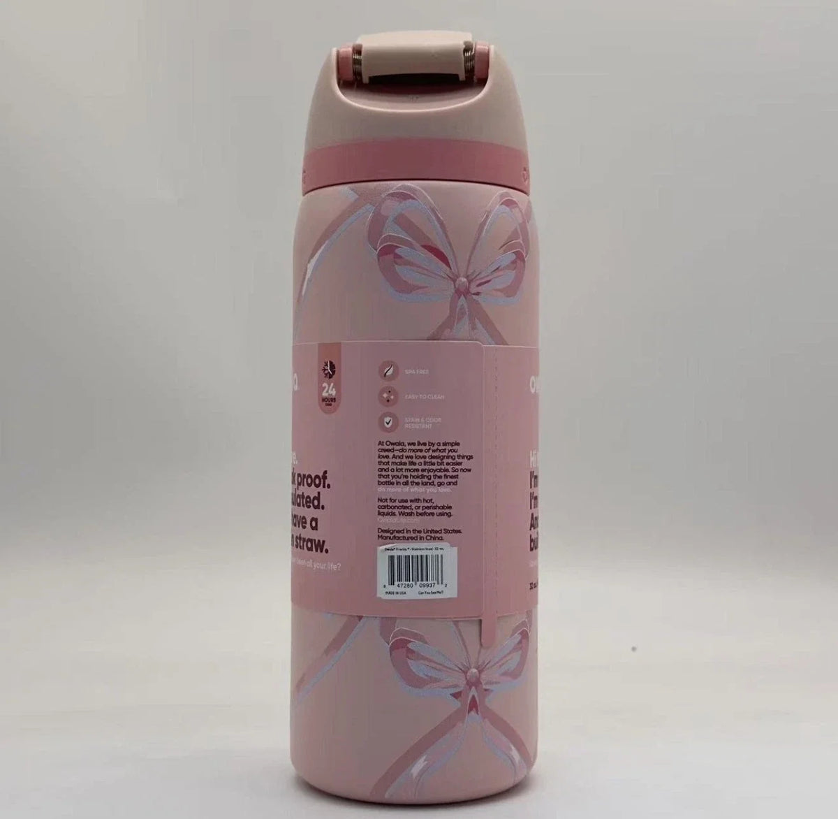 Owala Sugar Plum Fairy 32oz FreeSip Water Bottle Holiday Edition