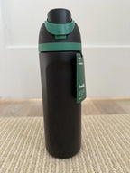 Starbucks x Owala FreeSip 24oz Black Green Insulated Bottle New w/ Tags