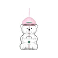 2026 Starbucks Bearista Pink Bear Glass Tumbler Cold Cup with Straw 20oz 591ml