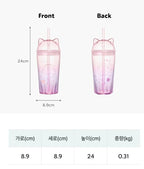 Starbucks Korea 2026 Cherry Blossom Blooming Cat Glass Cold Cup 500ml Limited